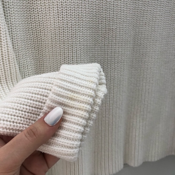 White Turtleneck Sweater - Picture 3 of 4